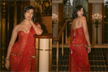 Pooja Hegde’s red corset saree is the perfect blend of tradition and couture